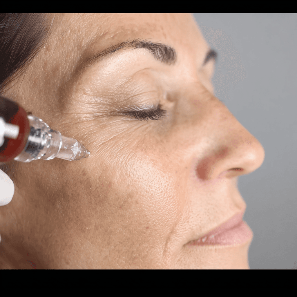 Under-eye revitalization treatment at Smile Well Coquitlam