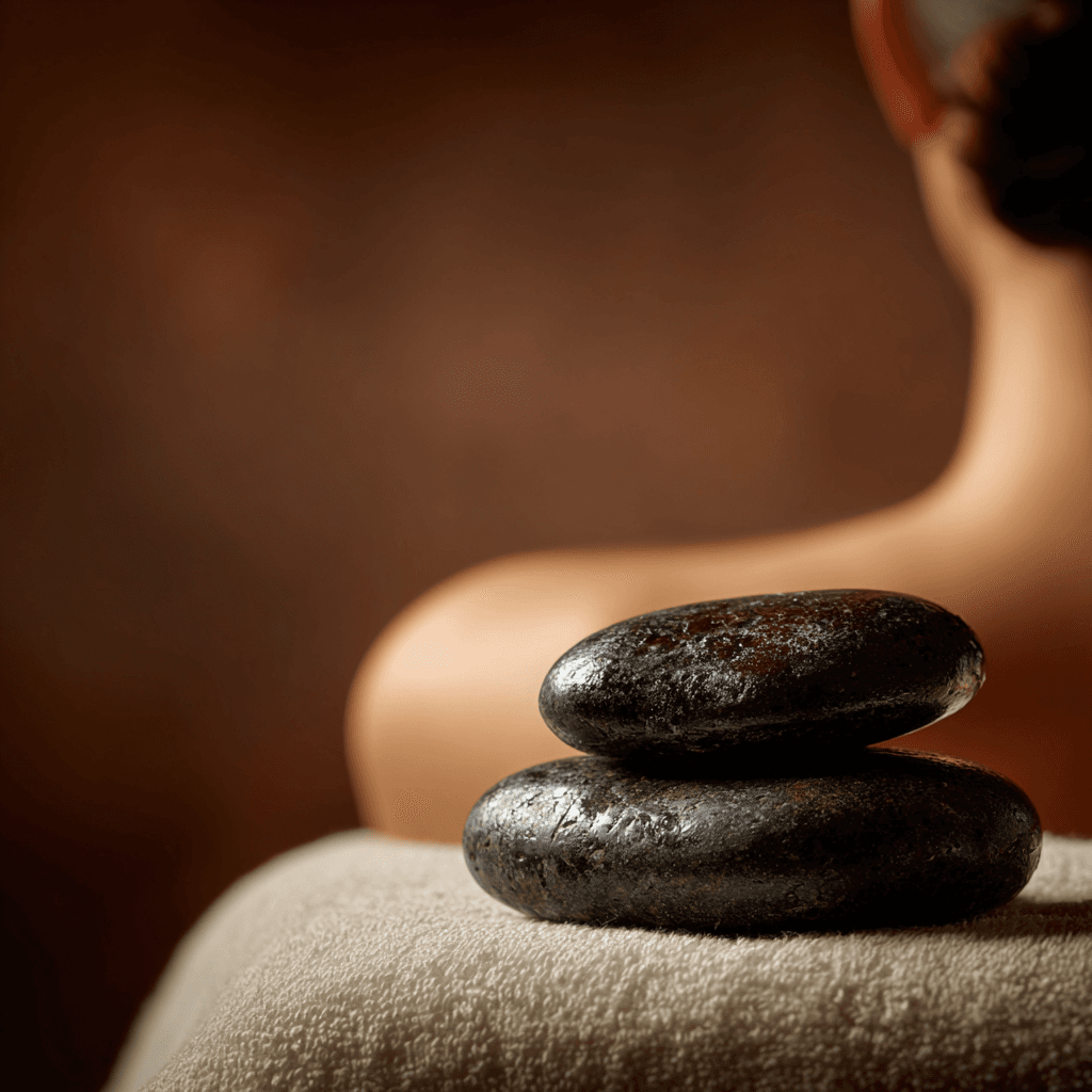 Hot stone massage therapy at Smile Well Coquitlam